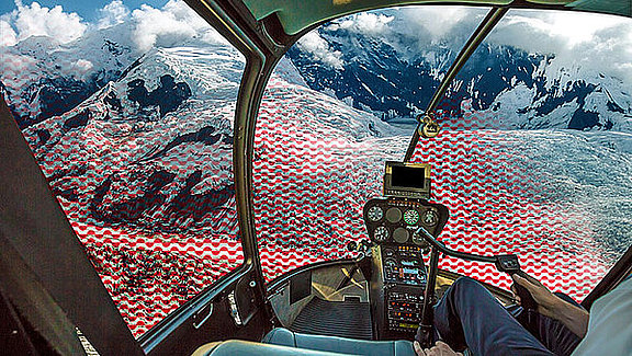 Wichtig beim Helikopter: Perfekte Sicht zu allen Seiten 