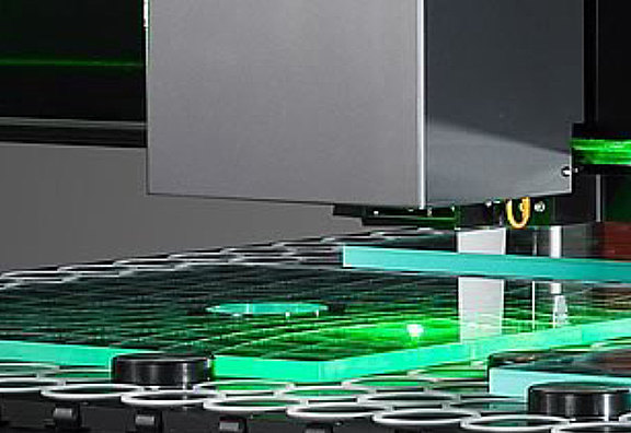 Sub-surface engraving of glass table tops 